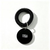 Bracelet Wrist Coil with Acrylic Tag Key Ring
